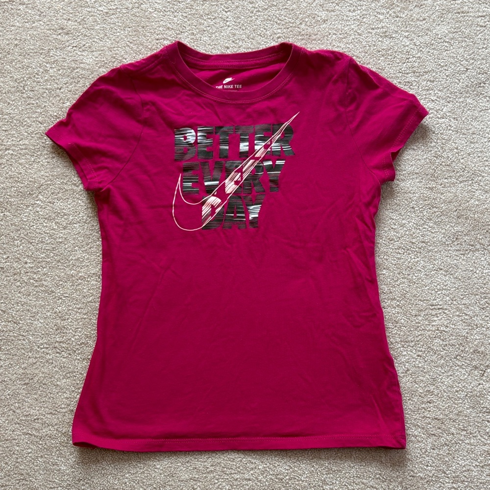 Nike Hot Pink Graphic 'Better Every Day' Tee